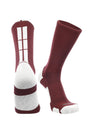 TCK Maroon/White / Medium Baseline 3.0 Athletic Crew Socks Adult Sizes Team Colors
