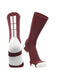TCK Maroon/White / X-Large Baseline 3.0 Athletic Crew Socks Adult Sizes Team Colors