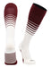 TCK Maroon/White / X-Large Elite Soccer Socks Breaker
