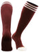 TCK Maroon/White / X-Small Prosport Tube Socks Striped