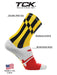 TCK Maryland Flag Socks Crew Length