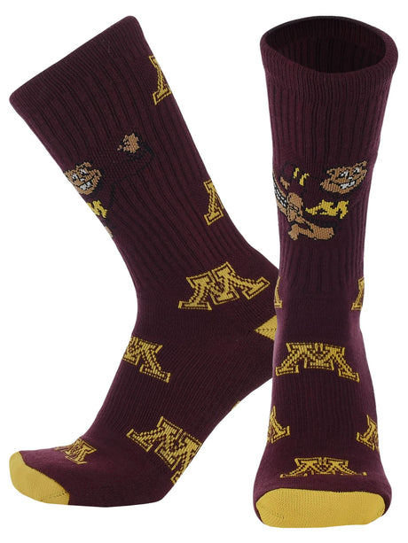 TCK Minnesota Maroon/Gold / Large Minnesota Golden Gophers Mayhem Crew Socks