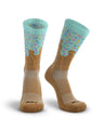TCK Mint/Lt Brown/Tennessee Orange / Small Icy Mint Freeze Ice Cream Cone Crew Socks