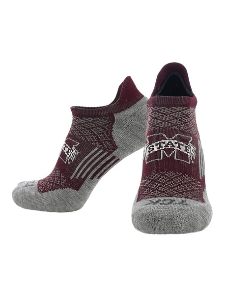 TCK Mississippi State Bulldogs / Medium Mississippi State Bulldogs No Show Tour Socks