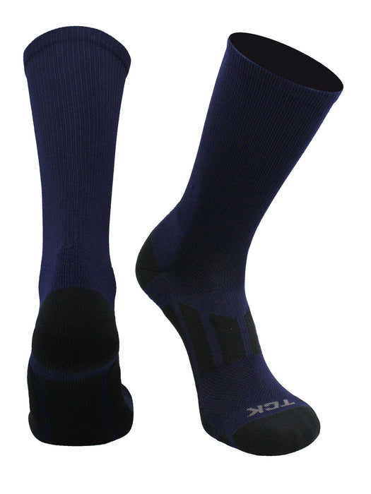 TCK Navy Blue / Large Elite Performance Sports Socks 2.0 Crew Length