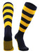 TCK Navy/Gold / Large Striped Rugby Socks