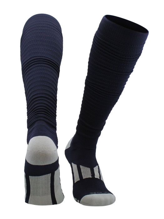 TCK Navy / Large Football Scrunch Socks For Men and Boys