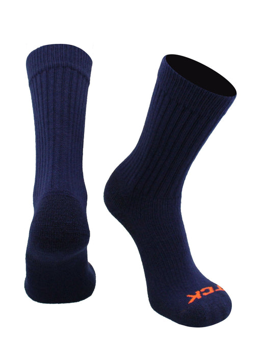 TCK Navy / Large Multisport Athletic Crew Socks