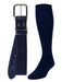 TCK Navy / Medium Softball and Baseball Belts & Socks Combo For Youth or Adults