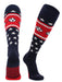 TCK Navy/Scarlet/White / Large Patriotic USA Soccer Socks