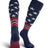 TCK Navy/Scarlet/White / Large TCK Freedom Dugout USA Made Stars & Stripes OTC Socks