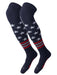 TCK Navy/Scarlet/White / Large TCK Freedom Dugout USA Made Stars & Stripes OTK Socks