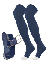 TCK Navy / Small Prosport Belt and Socks Combo | Over the Knee Sock
