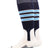 TCK Navy/White/Columbia Blue / Small Baseball Stirrup Socks with Stripes Pattern D