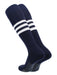 TCK Navy/White / Large Elite Performance Baseball Socks Dugout Pattern B