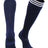 TCK Navy/White / Medium Premier Soccer Socks with Fold Down Stripes