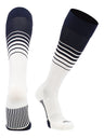 Elite Breaker Striped Socks: Extra Stretch for Shin Guards & Comfort