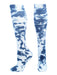 TCK Navy/White / Small Tie Dye Multisport Tube Socks Soccer Softball