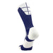 TCK Navy/White / X-Large Crew Length Football Socks