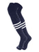 TCK Navy/White / X-Large Dugout Striped Over the Knee Baseball Socks Pattern B