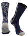 TCK Navy / X-Large Athletic Sports Socks Digital Camo Crew