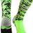 TCK Neon Green Camo / Large Elite Sports Socks Woodland Camo Crew