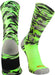 TCK Neon Green Camo / Large Elite Sports Socks Woodland Camo Crew