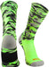 TCK Neon Green Camo / X-Large Elite Sports Socks Woodland Camo Crew