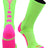 TCK Neon Green/Hot Pink / Large Lacrosse Socks Midline Logo Crew