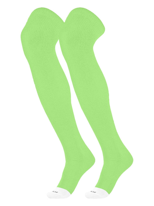 TCK Neon Green / Large Pro Plus Performance Prosport - Long Over the Knee Socks for Baseball - Adult Sizes