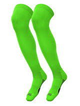 TCK Neon Green / Small Gridiron Extra Tall Football Socks