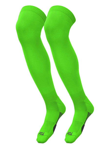 TCK Neon Green / Small Gridiron Extra Tall Football Socks