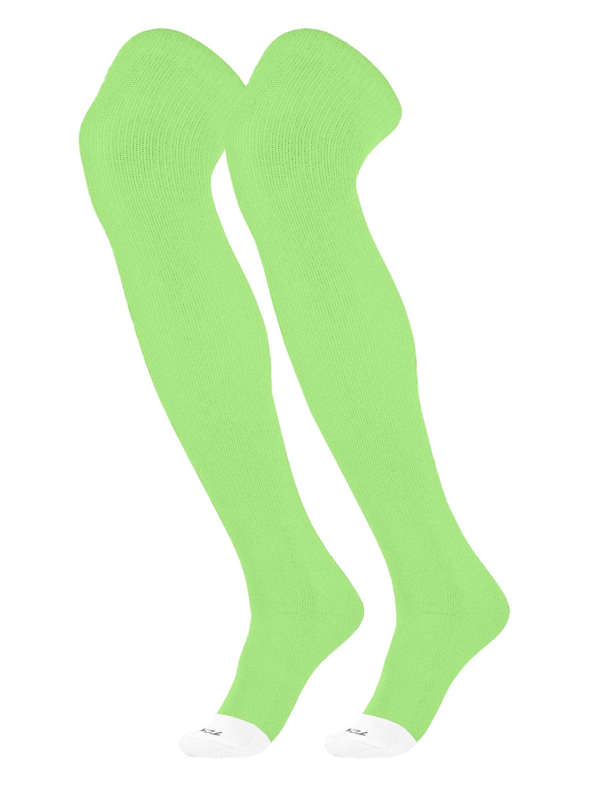 TCK Neon Green / Small Prosport - Long Over the Knee Socks for Baseball & Football - Youth Sizes