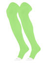TCK Neon Green / Small Prosport - Long Over the Knee Socks for Baseball & Football - Youth Sizes
