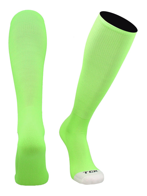 TCK Neon Green / Small Prosport Performance Tube Socks - Youth Kids Sizes