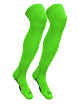 TCK Neon Green / Small TCK Over the Knee Football & Flag Socks - Made in USA