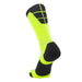 TCK Neon Yellow/Black / X-Large Crew Length Football Socks