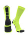 TCK Neon Yellow/Graphite/Black / X-Large Baseline 3.0 Athletic Crew Socks Adult Sizes Team Colors
