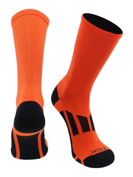 TCK Orange / Large Elite Performance Sports Socks 2.0 Crew Length