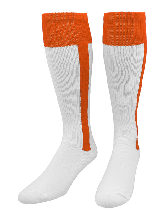 TCK Orange / Small Classic 2-n-1 Softball and Baseball Stirrup Socks