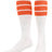TCK Orange / Small Retro Tube Socks 3 Stripes Over the Calf