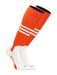 TCK Orange/White / Large Baseball Stirrup Socks with Stripes Pattern B