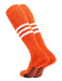 TCK Orange/White / Large Elite Performance Baseball Socks Dugout Pattern B
