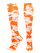 TCK Orange/White / Medium Tie Dye Multisport Tube Socks Soccer Softball