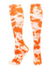 TCK Orange/White / Small Tie Dye Multisport Tube Socks Soccer Softball