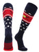 TCK Patriotic USA Softball Socks with Softball Bats Logo