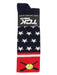 TCK Patriotic USA Softball Socks with Softball Bats Logo