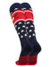 TCK Patriotic USA Softball Socks with Softball Bats Logo