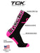 TCK Pink Awarness Sports Socks Digital Camo Crew