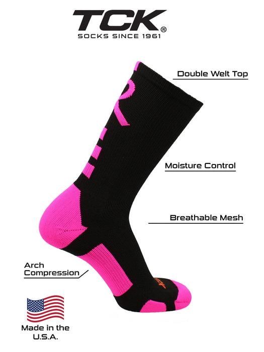 TCK Pink Breast Cancer Awareness Socks